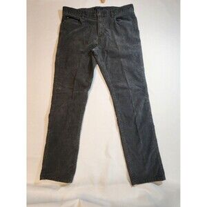 Tommy Hilfiger Custom Fit Corduroy Mens Pants Gray 36 x 34 Flat Front